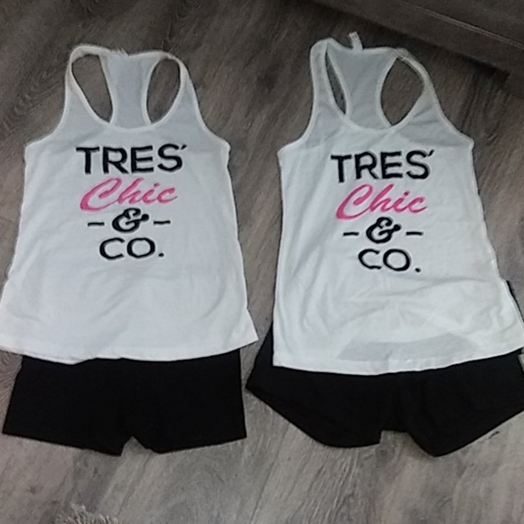 Tops - 🏷️2 outfits/ racer back tanks & shorts